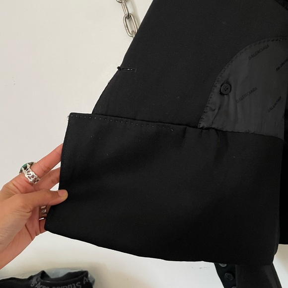 Balenciaga Double-breast Folded Blazer. - Picture 11 of 13